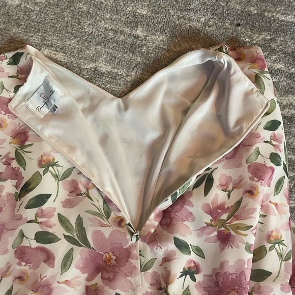 Dainty Jewells Elegant Pink Floral Dress - Picture 5 of 6